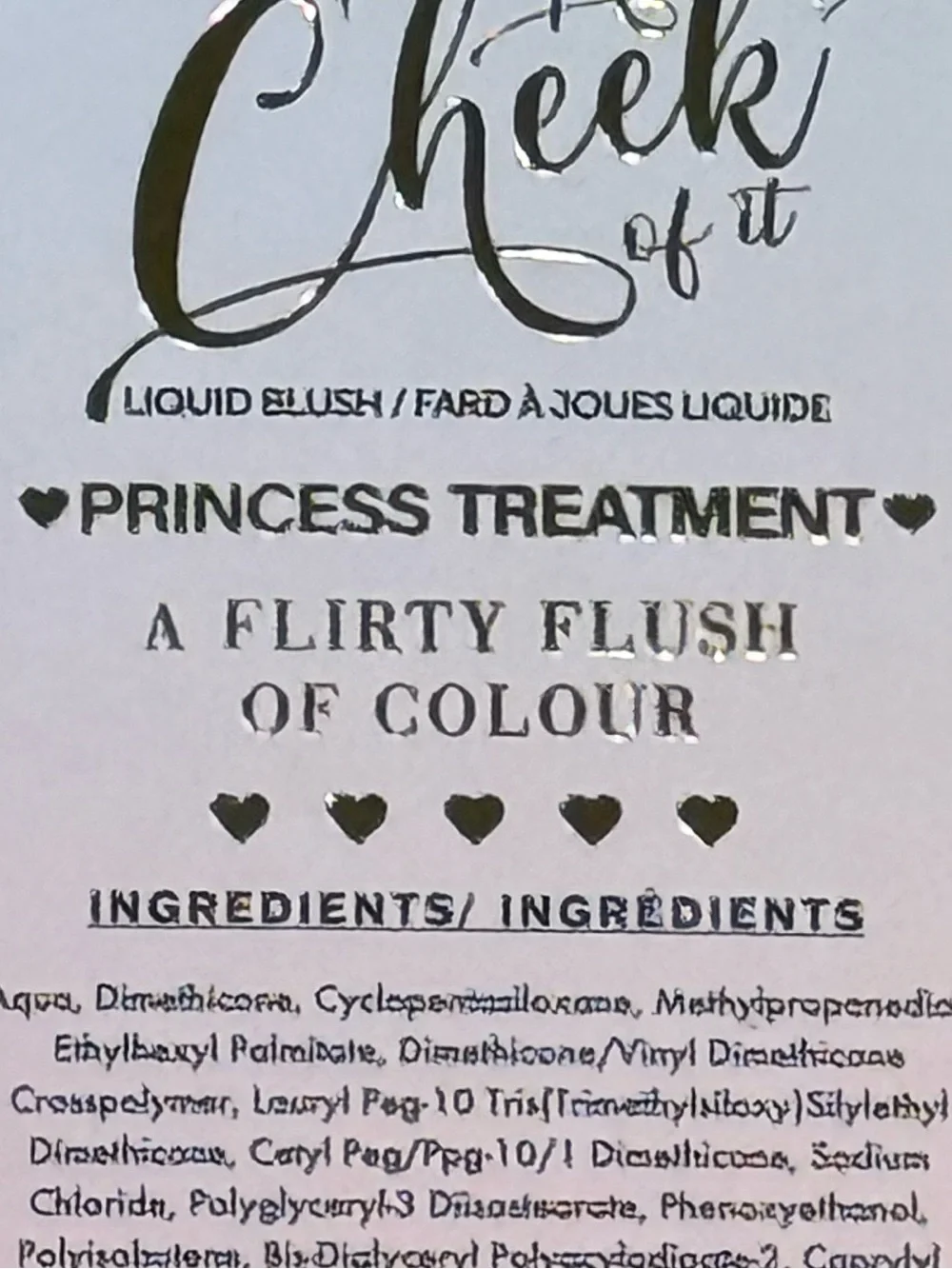 P. Louise.  The Cheek of it Blusher.  Princess Treatment.  New in Box
